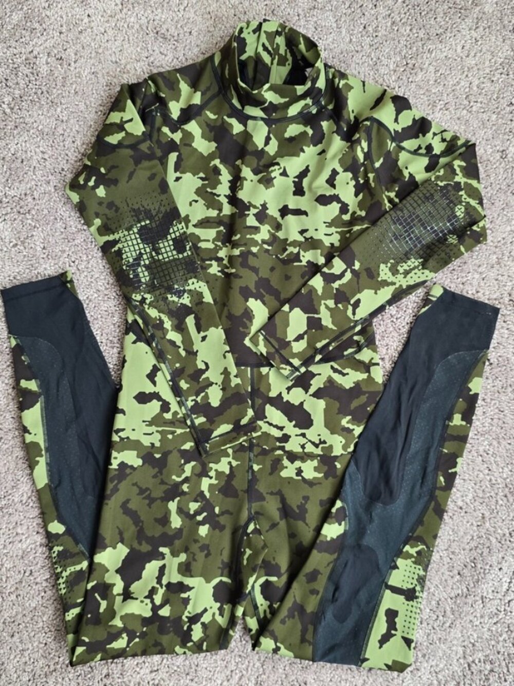Nike X Matthew M Williams MMW 2.0 Camouflage Long Sleeve Bodysuit M Wetsuit